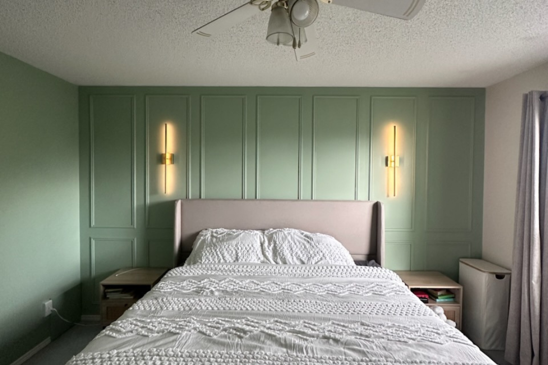 Professional house painters in Calgary accent walls wooden feature walls